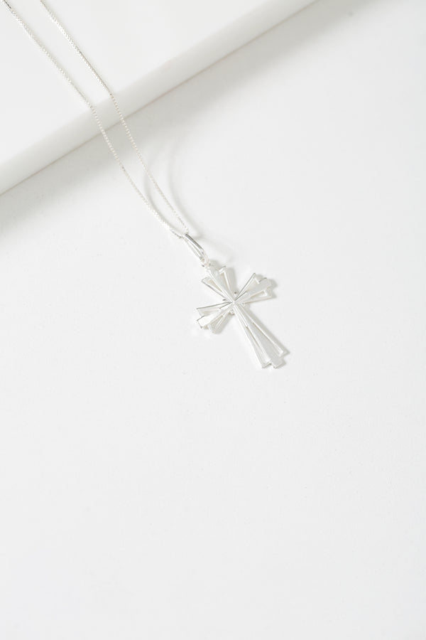 Colar Veneziana em Prata 925 com Pingente Sagrada Família 10x22mm – Kayro Joias