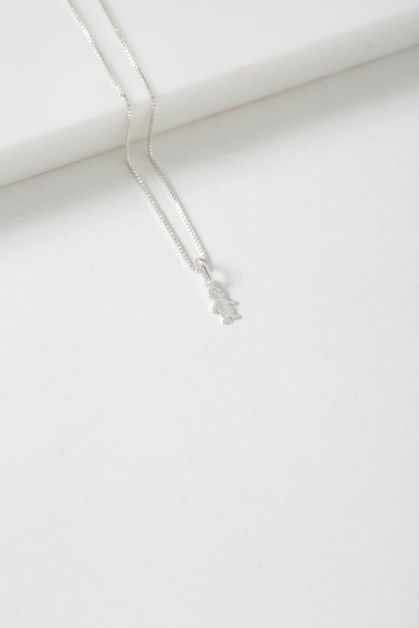 Colar Veneziana em Prata 925 com Pingente Menininho 6x8mm – Kayro Joias