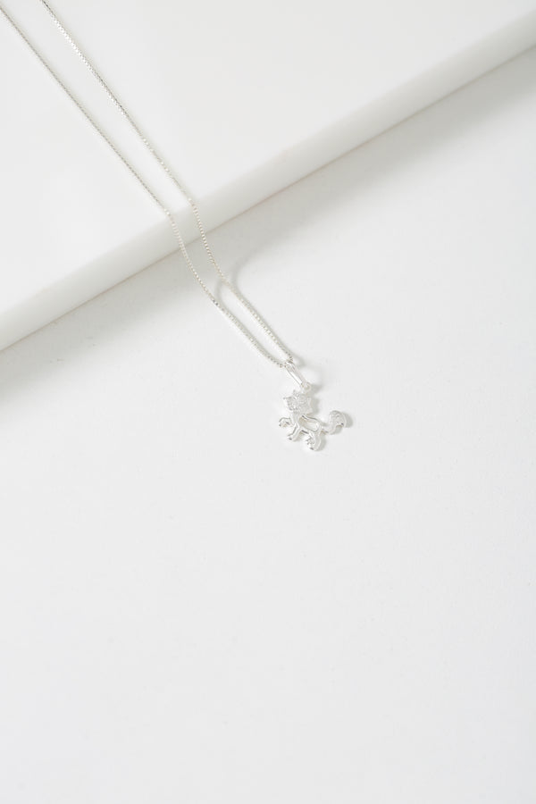 Colar Veneziana em Prata 925 com Pingente Gatinho 15x18mm – Kayro Joias